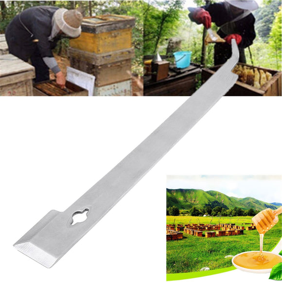 11 Inch Stainless Steel Beekeeper J Hook Beekeeping Hive Tool Uncapping Hook Scrapers