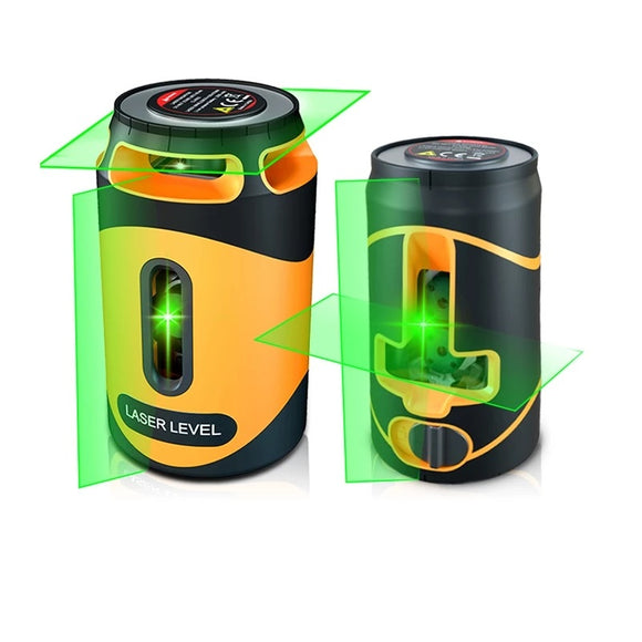 2 Lines/5 Lines Mini High Precision Infrared Green Light Laser Levels with Magnetic Base and Chargable Levels L-Stand