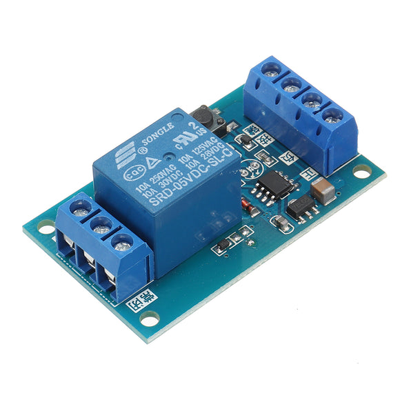 DC5V Single Bond Button Bistable Relay Module Modified Car Start and Stop Self-Locking Switch One Key