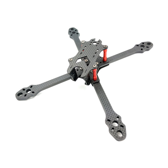 AlfaRC Raptor 218mm 6mm Arm Carbon Fiber 5 Inch Stretch X Frame Kit for FPV Freestyle RC Drone