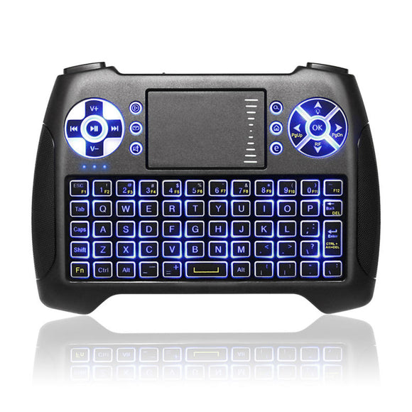 SUNGI T16 Blue Backlit Wireless 2.4Ghz Mini Keyboard Air Mouse Touchpad