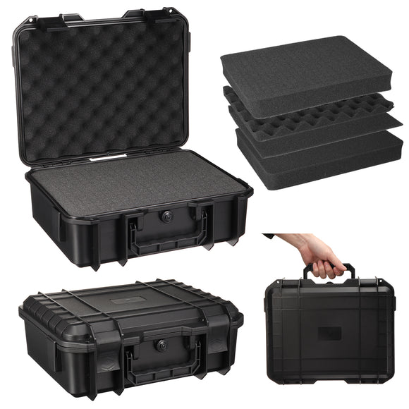 Waterproof Military Style Hard Case With Foam Interior for Cameras Test Instruments and Accessories