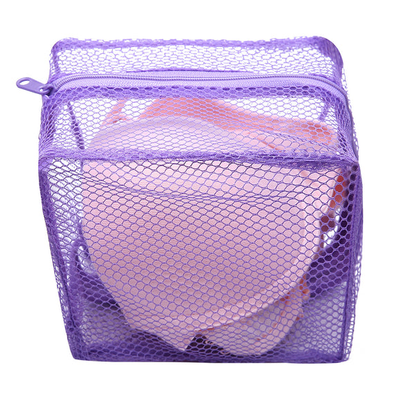 Mesh Laundry Bag Washing Clothes Zipper Solid Net For Bras And Lingerie