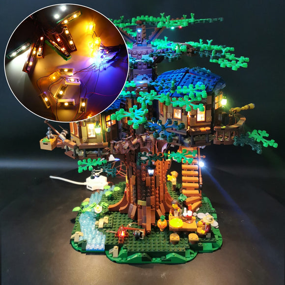 DIY LED Light Lighting Kit ONLY For LEGO 21318 Ideas Treehouse Building Block Bricks