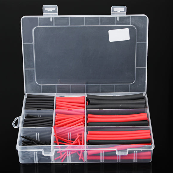 270Pcs Heat Shrink Wire Tube Cable Tubing  Dual Wall Adhesive Lined Ratio 3:1 Set