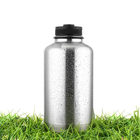 BIKIGHT 1.8L Stainless Steel Double Wall Vacuum Cycling Water Bottle Outdoor Hiking Bike Bicycle