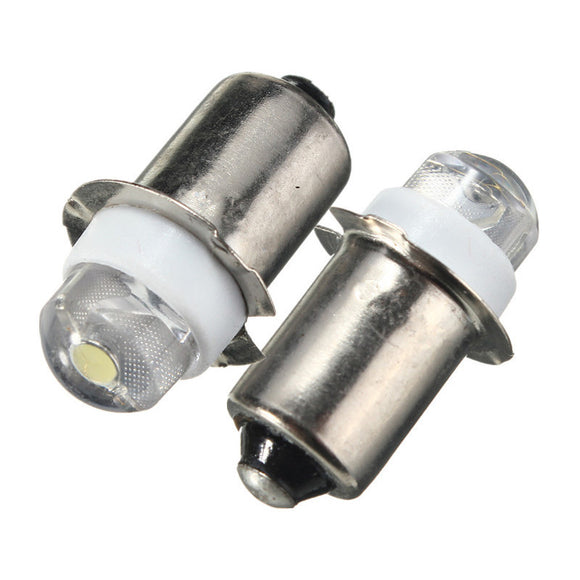 2PCS P13.5S LED Flashlight Replacement Bulb 0.5W 100LM Torch Work Light Lamp DC 6V Pure White