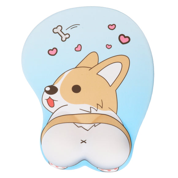 Lovely Corgi Non Slip Silica Gel Wrist Rest Mouse Pad Wrist Support Computer Ergonomic Mouse Mat Comfortable