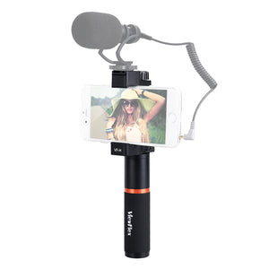 VIEWFLEX VF-H2 Video Monopod Grip Stabilizer with Smartphone Clamp Handle for iPhone for Smartphones