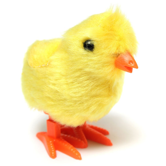Children Kid Yellow Fuzzy Chick Educational Funny Wind Up Toy