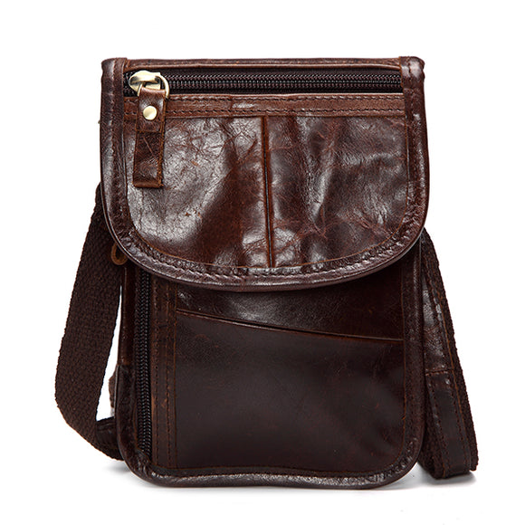 Genuine Leather Cowhide Elegant Waist Bag Phone Bags