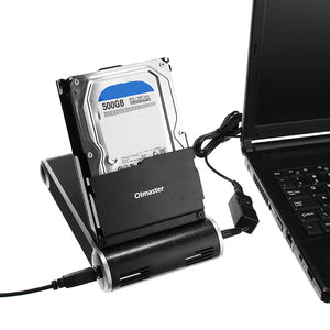 USB 3.0 External Hard Disk Enclosure Station With Cooling Fan For 2.5 Inch HDD SSD 3.5inch HDD