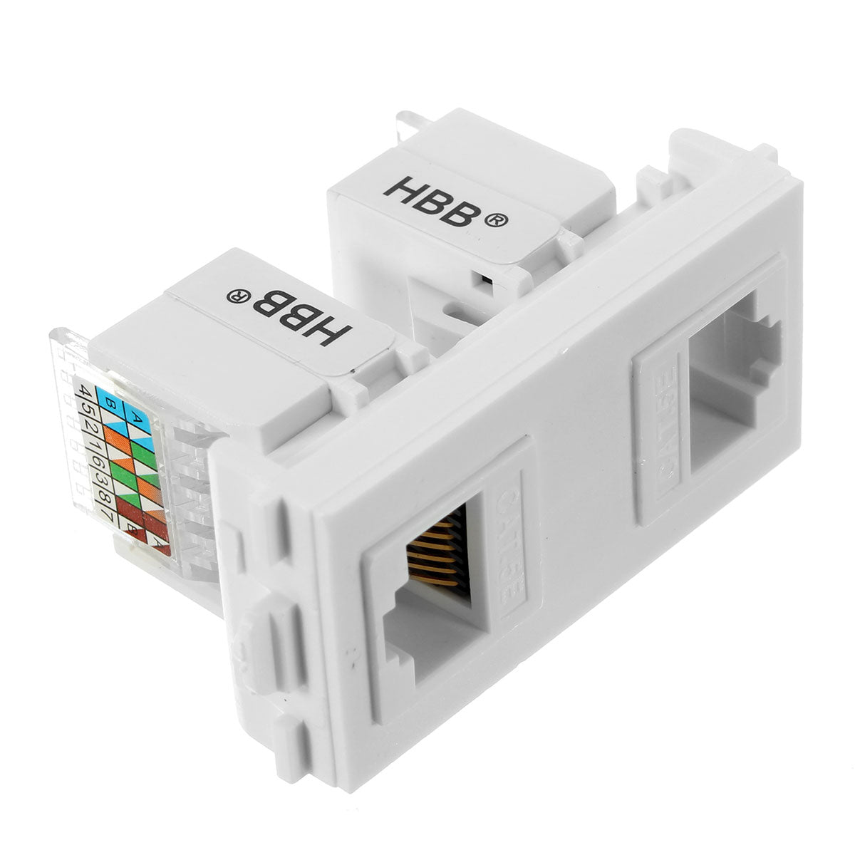 RJ45 Wall Plate Dual Port Socket Panel Building Materials Network Comb ...