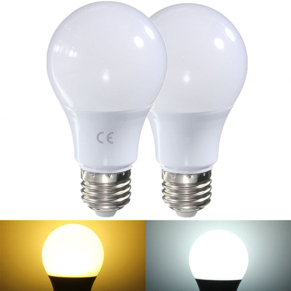 Non-Dimmable E27 5W 2835 SMD LED Globe Light Lamp Bulb Pure White Warm White AC85-265V