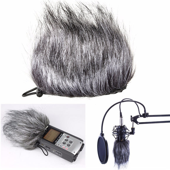 Microphone Muff Fur Windscreen For Sony D50 Zoom H1 H2N H4N Q3 Q3HD Recorder