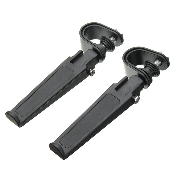 1inch 1-1/4inch Universal Highway Motorcycle Black Clamp On Foot Pegs For Haley/Honda