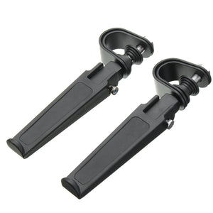 1inch 1-1/4inch Universal Motorcycle Black Clamp On Foot Pegs For Haley/Honda