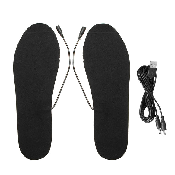 USB Electric Heated Shoe Insoles Foot Warmer Heater Feet Socks Boot Pad Winter