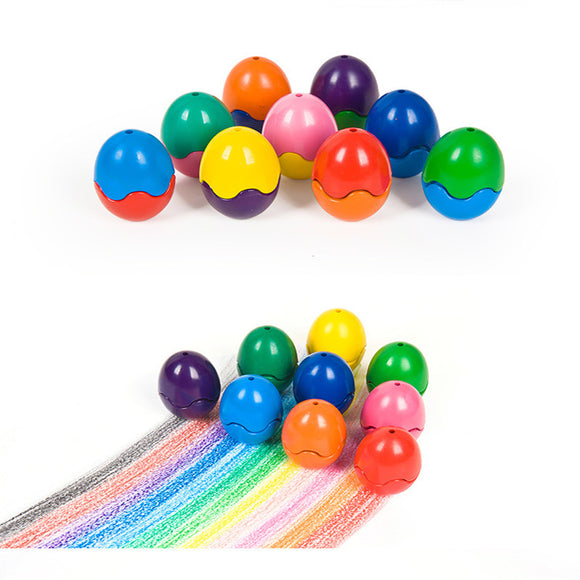 Solid Egg Crayon Random Color Crayon Children Non-toxic Drawing Pen Toy