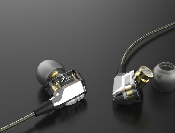 VJJB V1 In-ear Metal Earbud Microphone Headphone Noise Isolation Headphone For iPhone Samsung HTC
