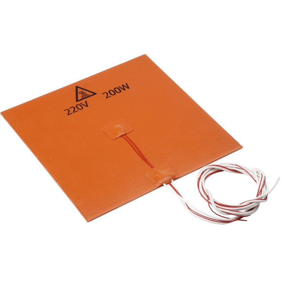 200X200mm 220V 200W Silicone Heated Bed Heating Pad For 3D Printer