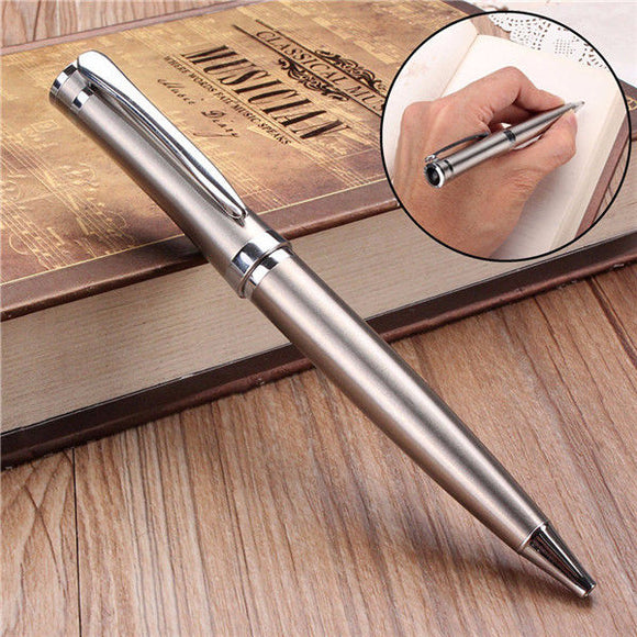 Baoer 3035 Ballpoint Pen Stainless Steel Metal Silvery Twist