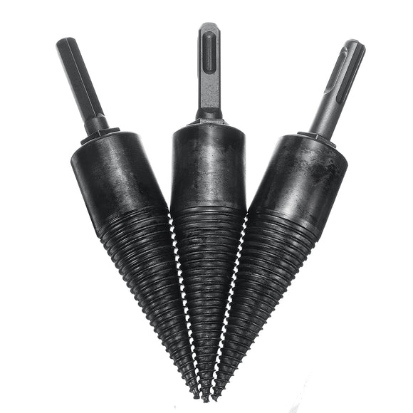 32mm High Speed Steel Firewood Splitting Drill Bit Hard Wood Cone Splitter Bit