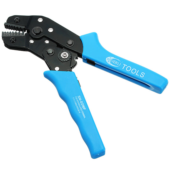 WEIERLI SN-02WF Mini European Style Crimping Plier Ratchet Type Terminal Crimping Tool 0.14-2.5mm2