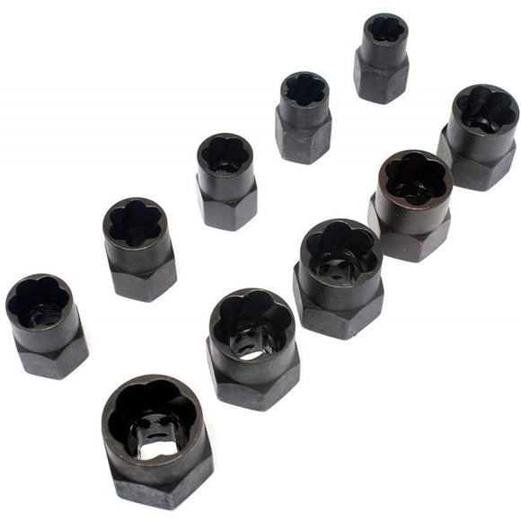 10Pcs High Bolt Nut Remover Screw Extractor Kit Damaged Bolt Remover Stud Extractor