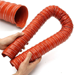 64mm 2.5Inch Silicone Flexible Brake Ducting Hose Aeroduct Airduct Pipe 1M