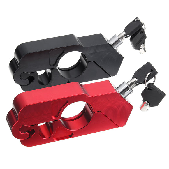 CNC Motorcycle Aluminum Handlebar Grip Brake Lever Throttle Security Lock