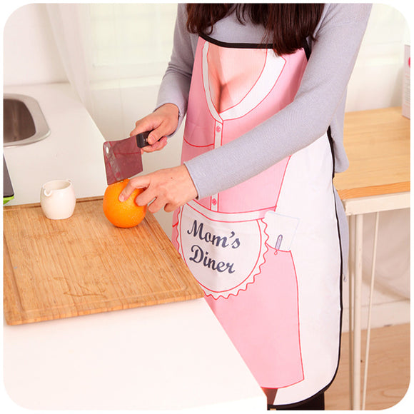 Household Cooking BBQ Kitchen Party Dress Sexy Mom Sleeveless Apron Funny Gift
