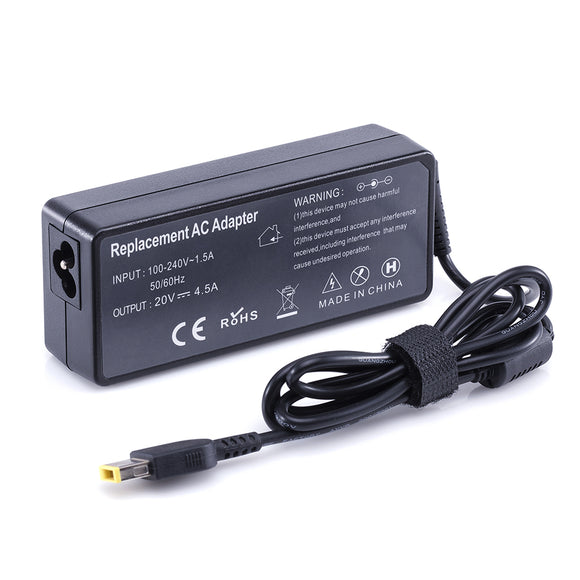 20V 90W 4.5A USB Pin for Lenovo Computer Charger Desktop Laptop Power Adapter Add the AC line