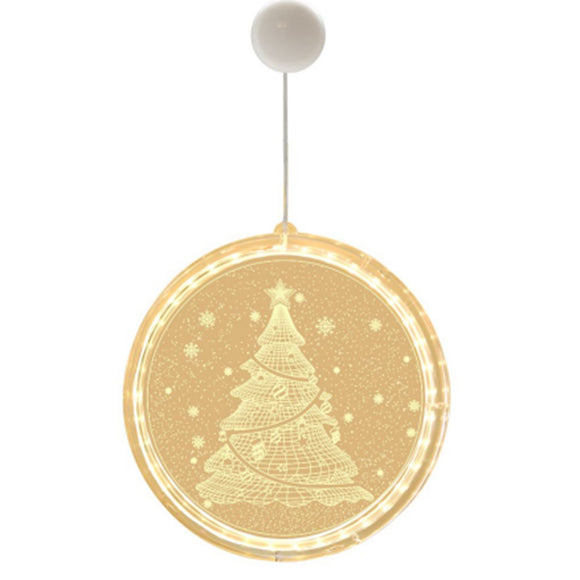 3D Christmas Tree Battery Hanging String Light LED Night Lamp for Bedroom Garland Indoor Home Decor