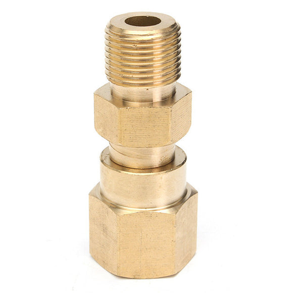 Pressure Washer Swivel Brass Hose Coupling 3/8 Inch Thread Adapter