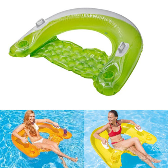 Pool Seated Foating Row Luxury Inflatable Swimming Air Mattress Adult Swimming Foating Bed Random Color