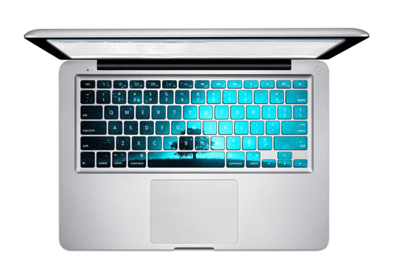 PAG Tree Under The Starry Sky Macbook Keyboard Removable Bubble Free Decal For Macbook