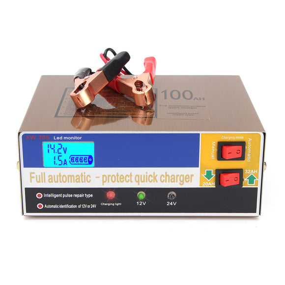 110V 12V/24V 100AH Electric Battery Charger Intelligent Pulse Repair Type