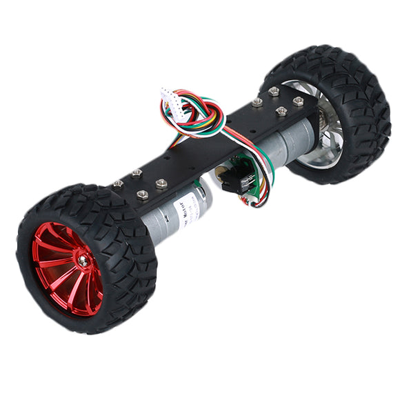 DIY JGA25-360 12V 1.25W Two Wheel Self Balancing Smart Robot Car Metal Frame Chassis Kit