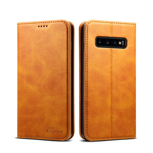 Bakeey Magnetic Flip Protective Case For Samsung Galaxy S10 6.1 Inch Wallet Card Slot Kicktand Cover