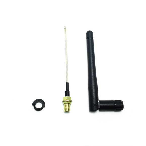 RF Coax Connector 84mm RG178 RP-SMA+2dBi/5dBi Antenna+Adapter for RC Drone FrSky QX7/QX7S