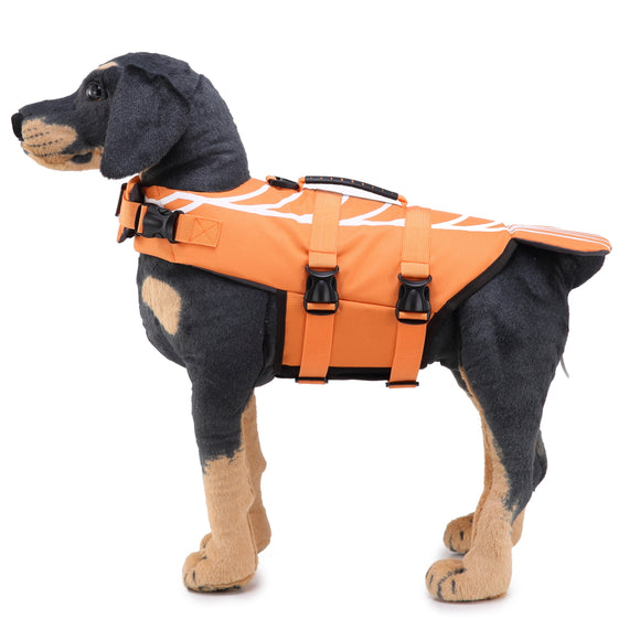 Ripstop Dog Life Jacket Coat Pet Safety Swimsuit Floatation Life Vest Preserver