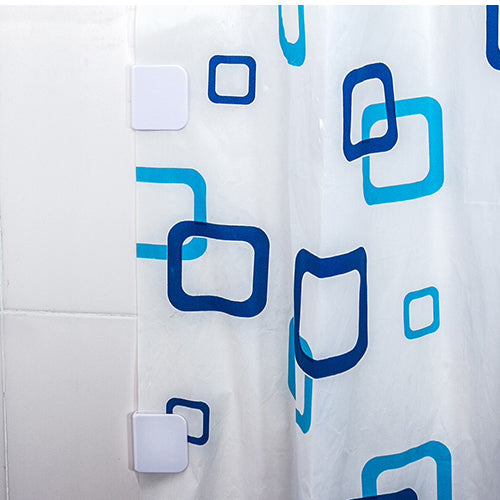 Bathroom 2PCS Durable Creative Convenient Thicken Anti Splash Curtains Fixed Tool