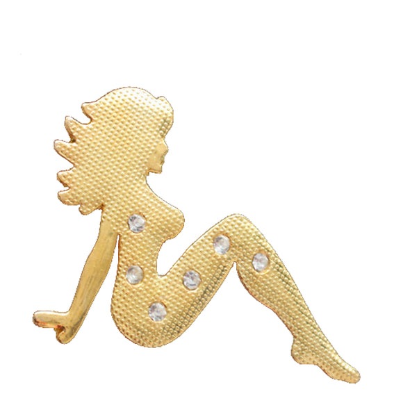 3D Sitting Young Woman Personalized Car Stickers Auto Truck Vehicle Motorcycle Decal
