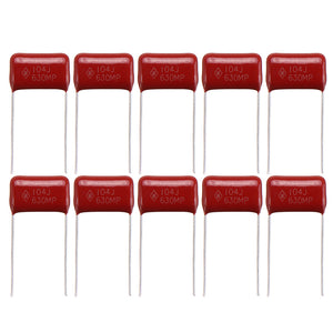 10pcs 630V104J Pitch 15mm 0.1UF 100nf 630V 104J 104J630V CBB Polypropylene Film Capacitor