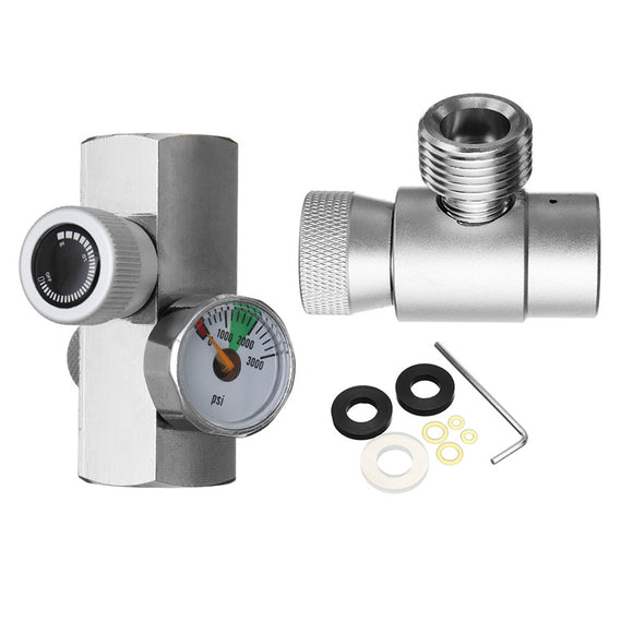 CO2 Tank Cylinder Refill Filling Adapter Connector Homebrew Kit for Metal SodaStream