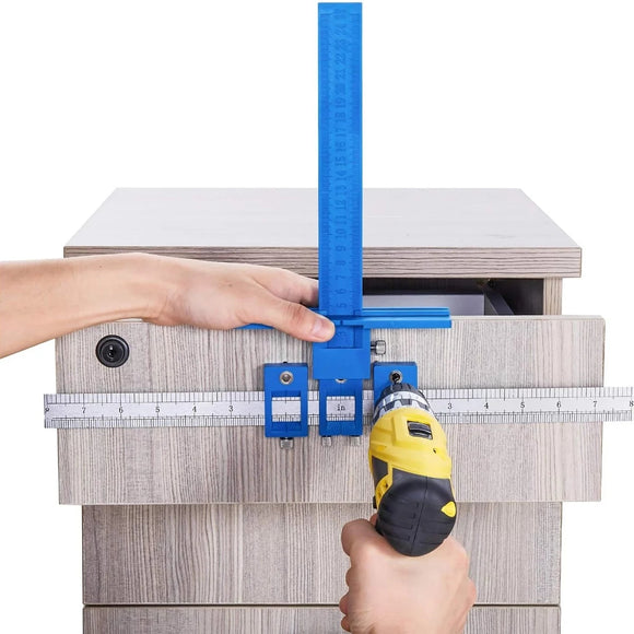 40CMX25CM Multifunctional Adjustable Ruler 5MM Hole Ruler For Handles Knobs on Doors Drawer Pull with Inch and Metric Units