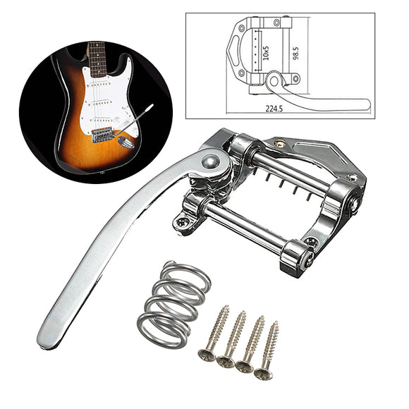 Zinc Alloy Guitar Tremolo Bridge Silver Vibrato Tailpiece for Electric Guitar