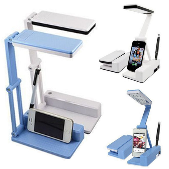 Portable Foldable 21 LED Desk Table Lamp Rechargeable Reading Light for Bedroom