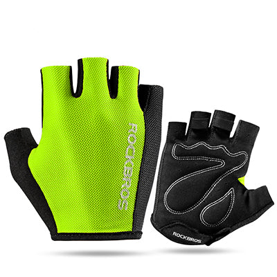 ROCKBROS S099 Cycling Gloves For Men Women Road Bike Bicycle Sponge Pad Half Finger Glove Shockproof